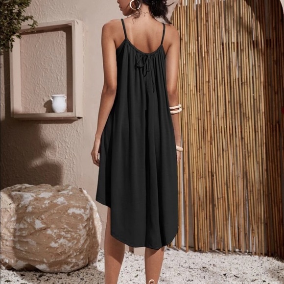 Boho tie back cami dress- Dusty Pink - Picture 6 of 16